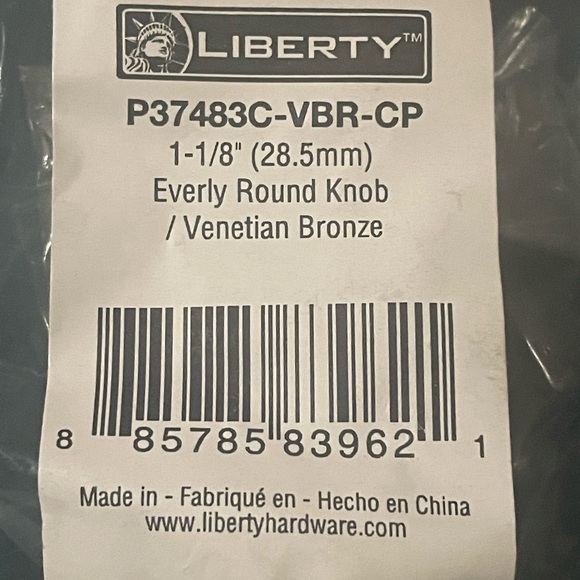 Set of 12 1-1/8" EVERLY Round Drawer Knobs Venetian Bronze P37483C-VBR-CP NEW - Picture 4 of 5